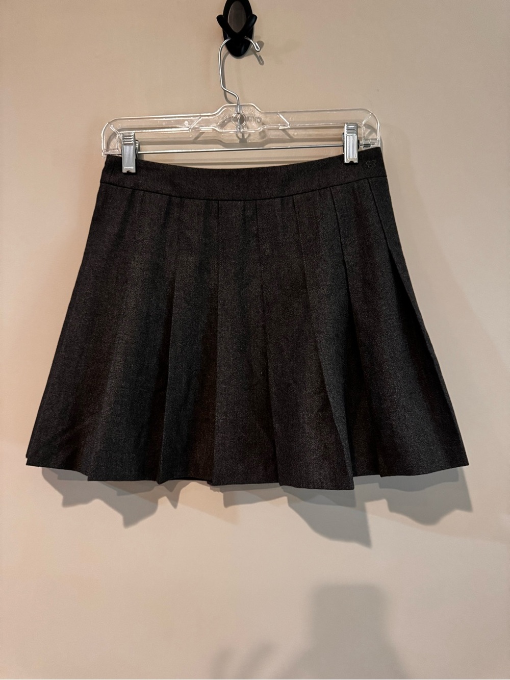 Sunday Best Black Pleated Skater Skirt
